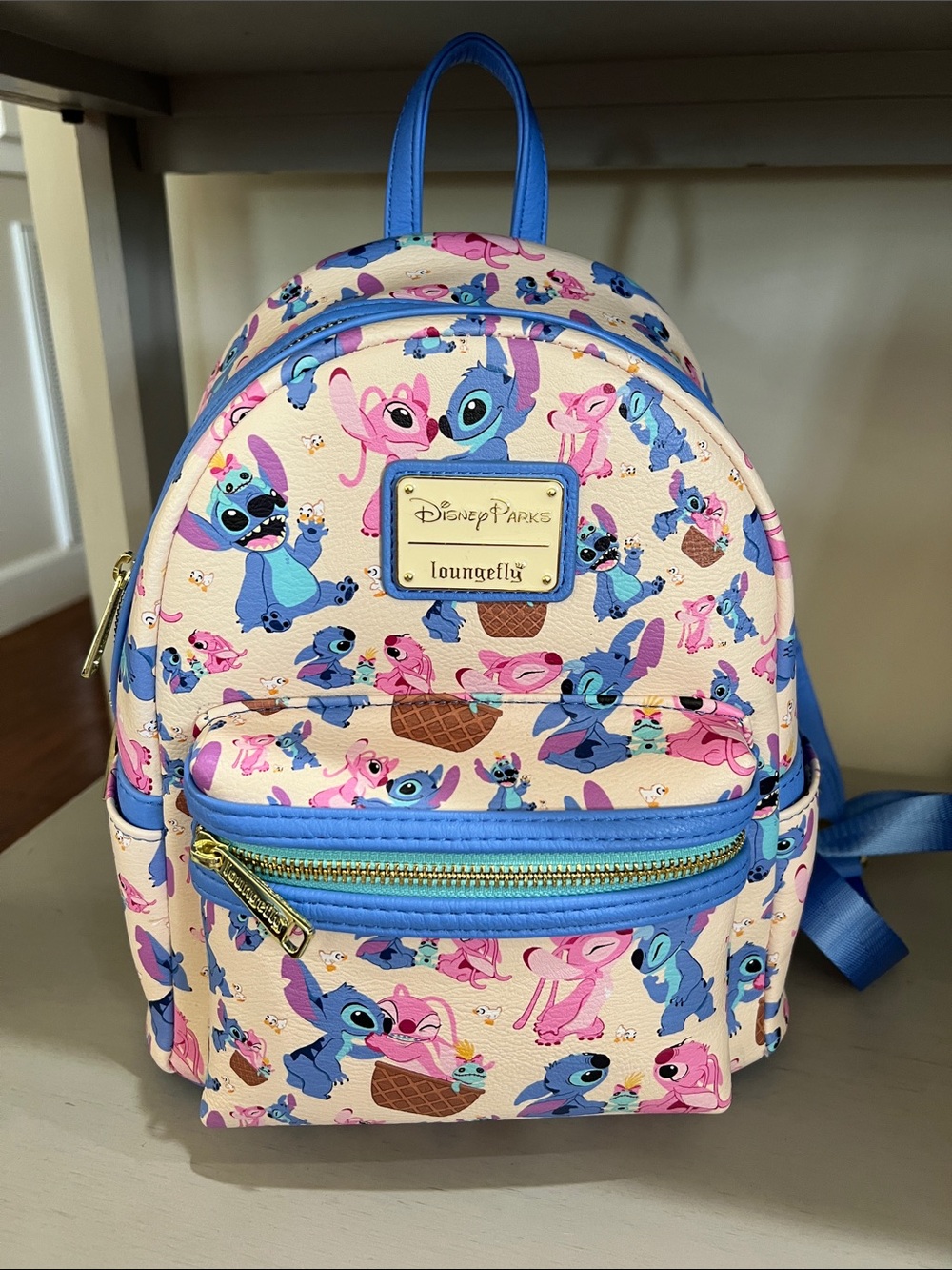 Loungefly Disney Parks Mini Backpack Stitch and Angel